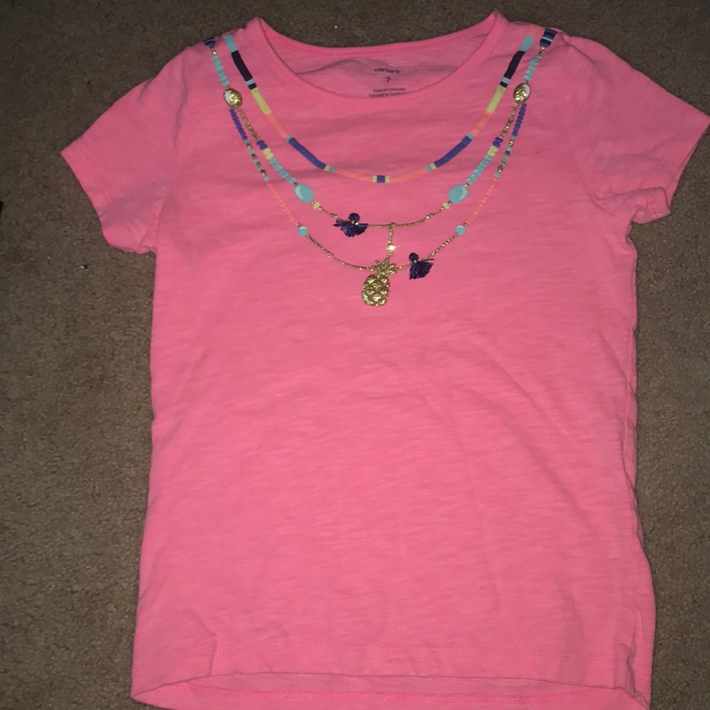 Tropical necklace shirt